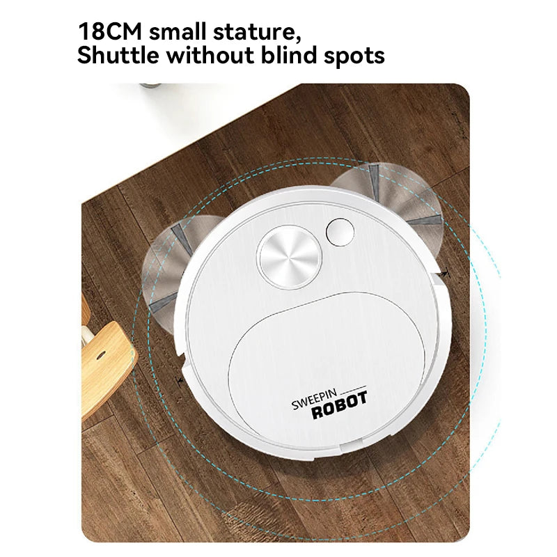 3 In 1 Automatic Electric Floor Vacuum Cleaner 1500pa USB Rechargeable Wireless Dragging Clean Sweeper For Home Office