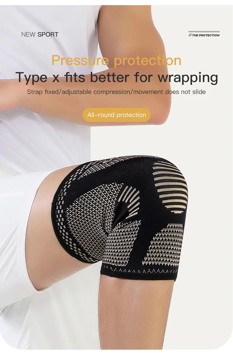 1PC Copper Knee Brace for Arthritis Pain Support-Copper Knee Sleeve for knee pain Compression sleeve for Sports,Knee Pain Relief