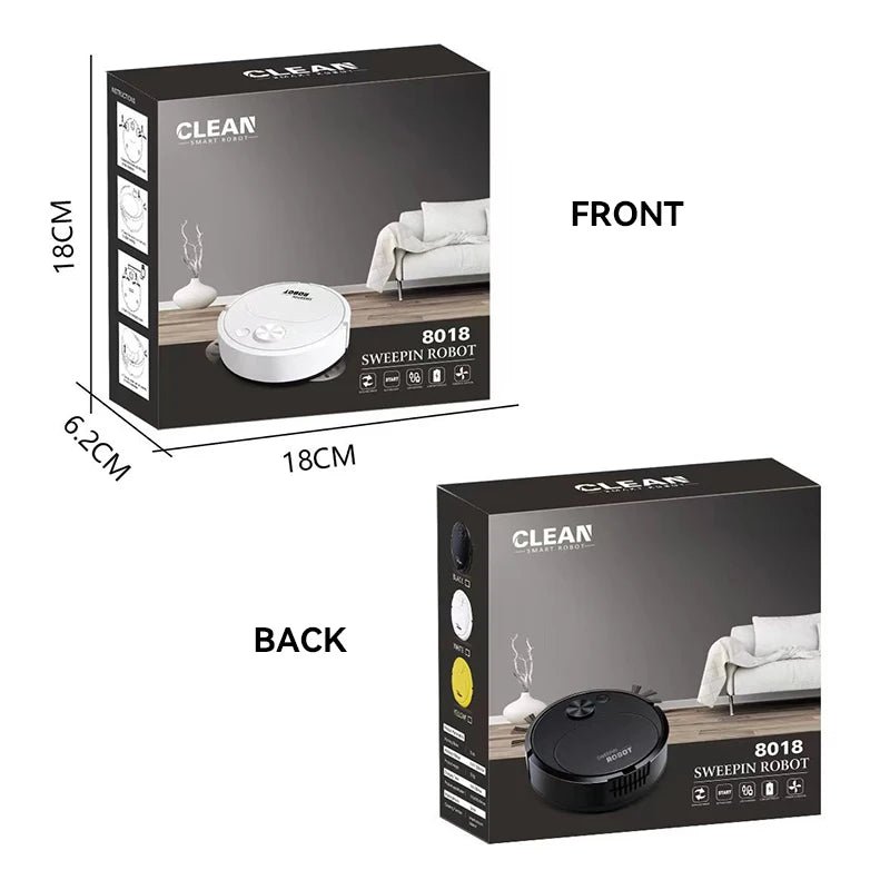 3 In 1 Automatic Electric Floor Vacuum Cleaner 1500pa USB Rechargeable Wireless Dragging Clean Sweeper For Home Office