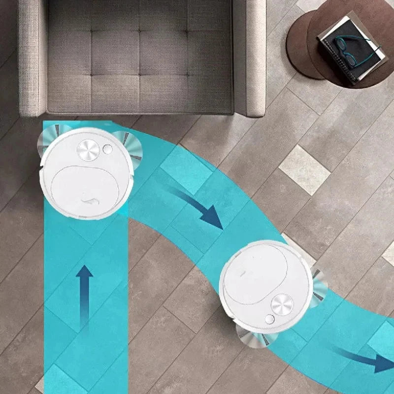 3 In 1 Automatic Electric Floor Vacuum Cleaner 1500pa USB Rechargeable Wireless Dragging Clean Sweeper For Home Office