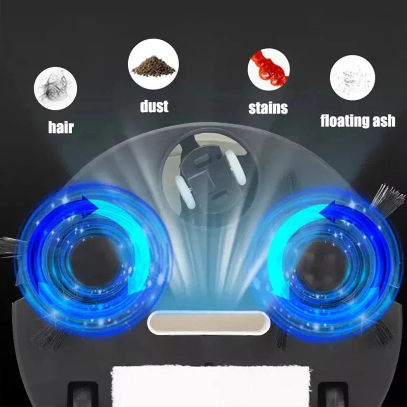 3 In 1 Automatic Electric Floor Vacuum Cleaner 1500pa USB Rechargeable Wireless Dragging Clean Sweeper For Home Office