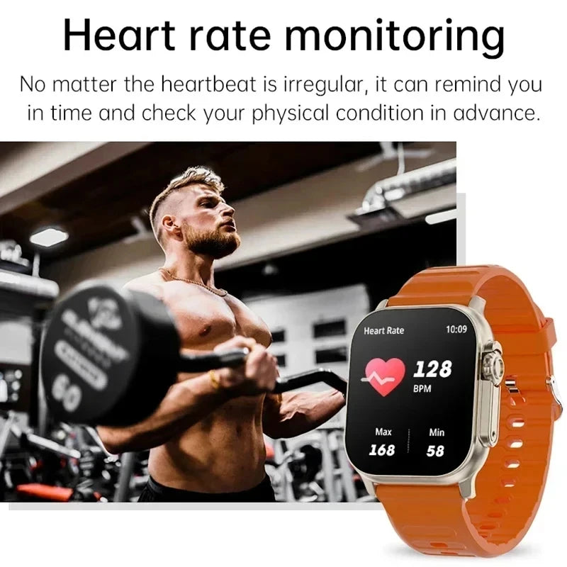 Wholesale T800 Ultra Smart Watch Men 49mm Series 8 AMOLED Screen NFC Compass Waterproof  Watch IWO Ultra 9 Smartwatch