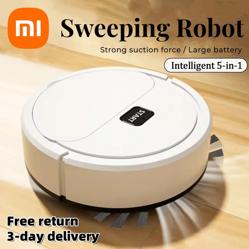 Xiaomi-Robô Varrição Inteligente, Mini Aspirador Silencioso, Escova Mop Sweep, Máquina de limpeza multifunções 3 em 1 para casa